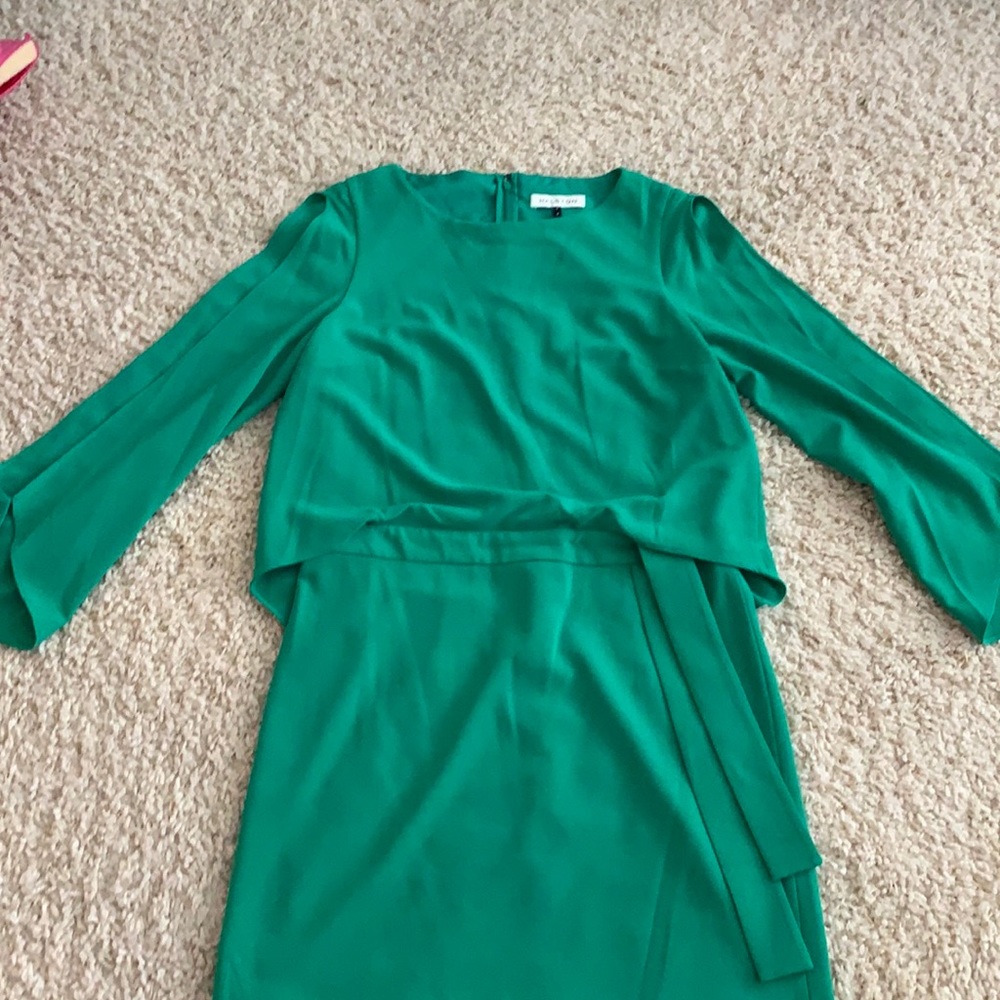 Halston green dress